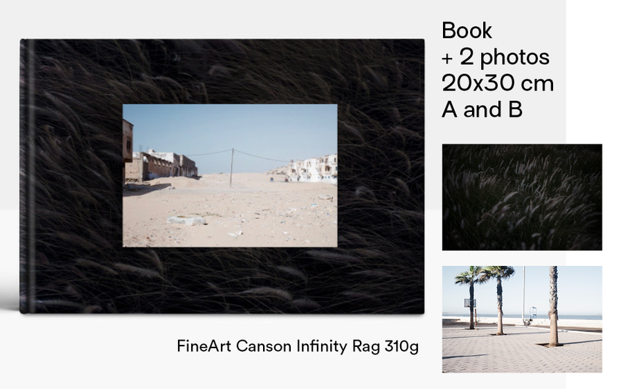 1 book + a set of 2 Art Print signed, not numbered - size 20x30 cm - Photos A and B