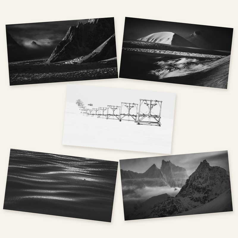 A set of postcards