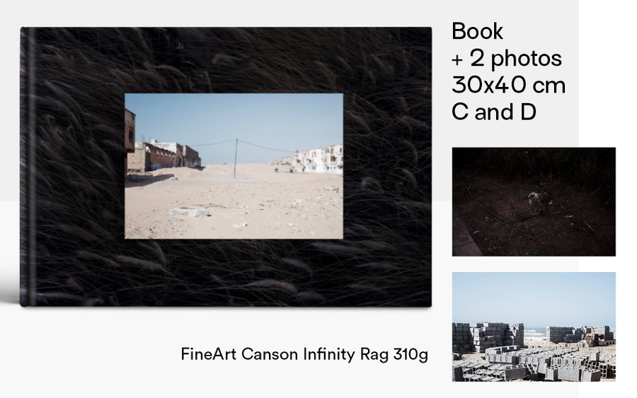 1 book + a set of 2 Art Print signed, not numbered - size 30x40 cm - Photos C and D
